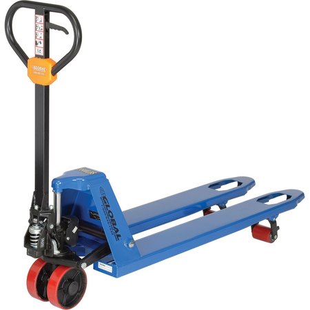 Global Industrial 5500 Lb. Capacity Narrow Aisle Pallet Jack Truck, 18 x 48 Forks 988945